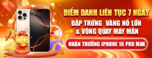 ĐIỂM DANH MỖI NGÀY ĐẬP TRỨNG VÀNG NHẬN THƯỞNG iPhone 16 Pro Max