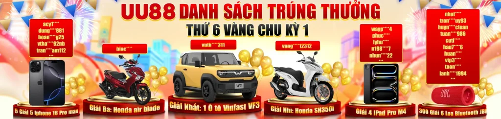 💎 UU88.com - Chơi game giải trí, kiếm lãi nhẹ nhàng🎁 Lì xì mỗi ngày - Đăng nhập nhận ngay 88.888K💥 Nhận quà khủng - Thưởng liền tay👑 Ngày 07 và 17 và 27 hàng tháng - Tri ân hội viên Lì Xì 13.000 Tỷ đồng